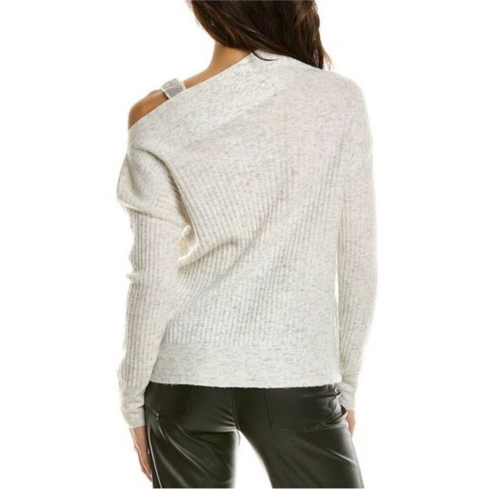 EUC Bailey 44 Kiara One Shoulder Sweater Merino Wool Blend Off Shoulder Small - Picture 2 of 16